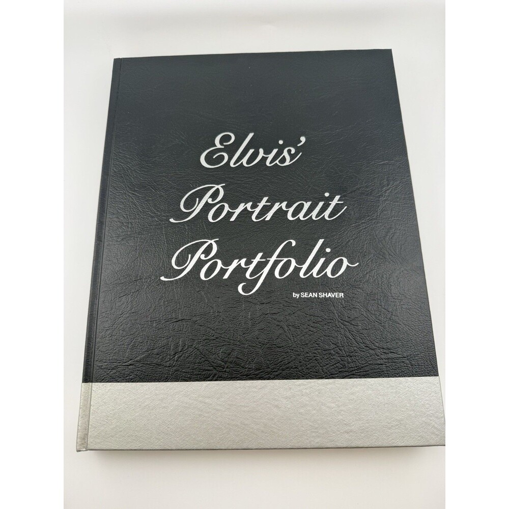 ELVIS PRESLEY - SEAN SHAVER "ELVIS PORTRAIT PORTFOLIO" HARDBACK SIGNED BY SEAN